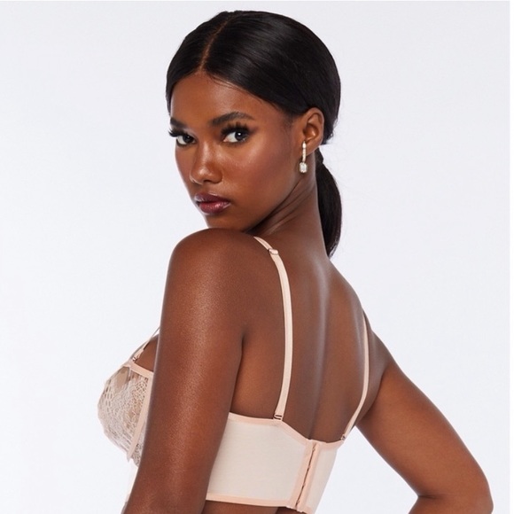 Savage x Fenty Hyper Real Lace and Vinyl Bustier - Picture 2 of 3